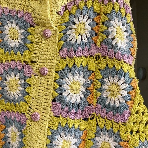 NWT Alémais Petra Crochet Midi Dress. Size US 4 - Picture 9 of 15